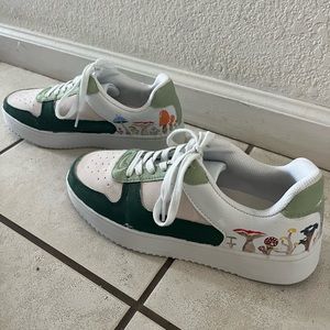 Hand Painted Mushroom Shoes
